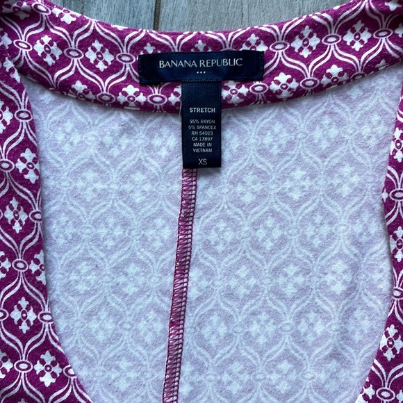 Banana Republic Pink Patterned Dress Size Xs - Picture 2 of 7